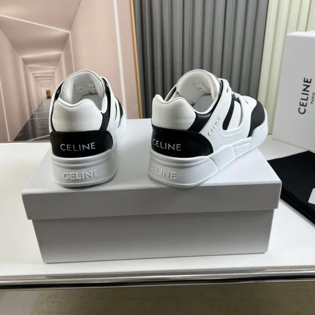 Celine CT-01 Z Trainer White and Black Lifestyle Sneakers 6