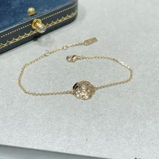 Chanel Camellia Gold Black Chain Motif Bracelet