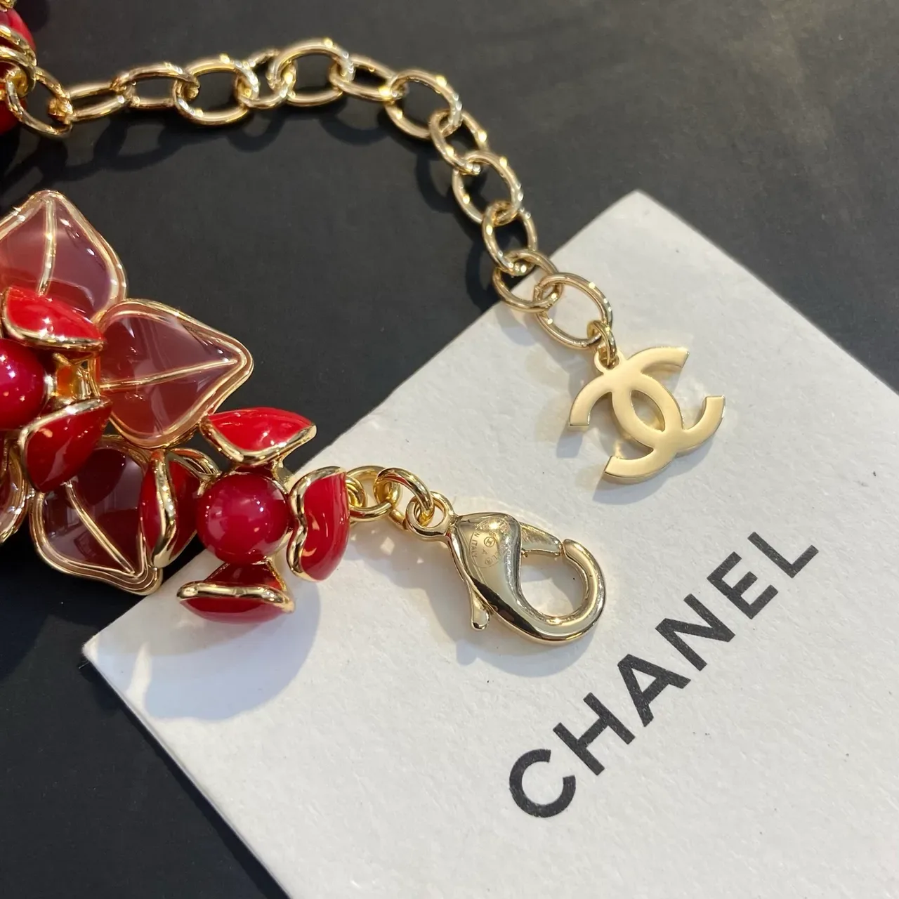 Chanel Floral Enamel and Stone Choker Necklace 2