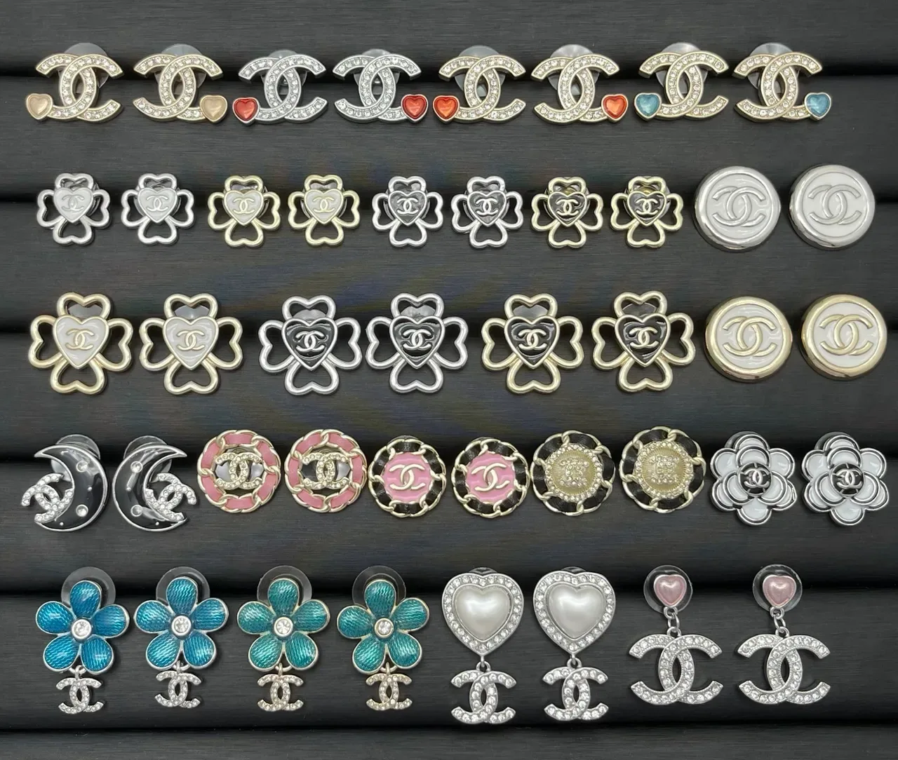 Chanel Logo-Embellished Pearl and Crystal Earrings 3