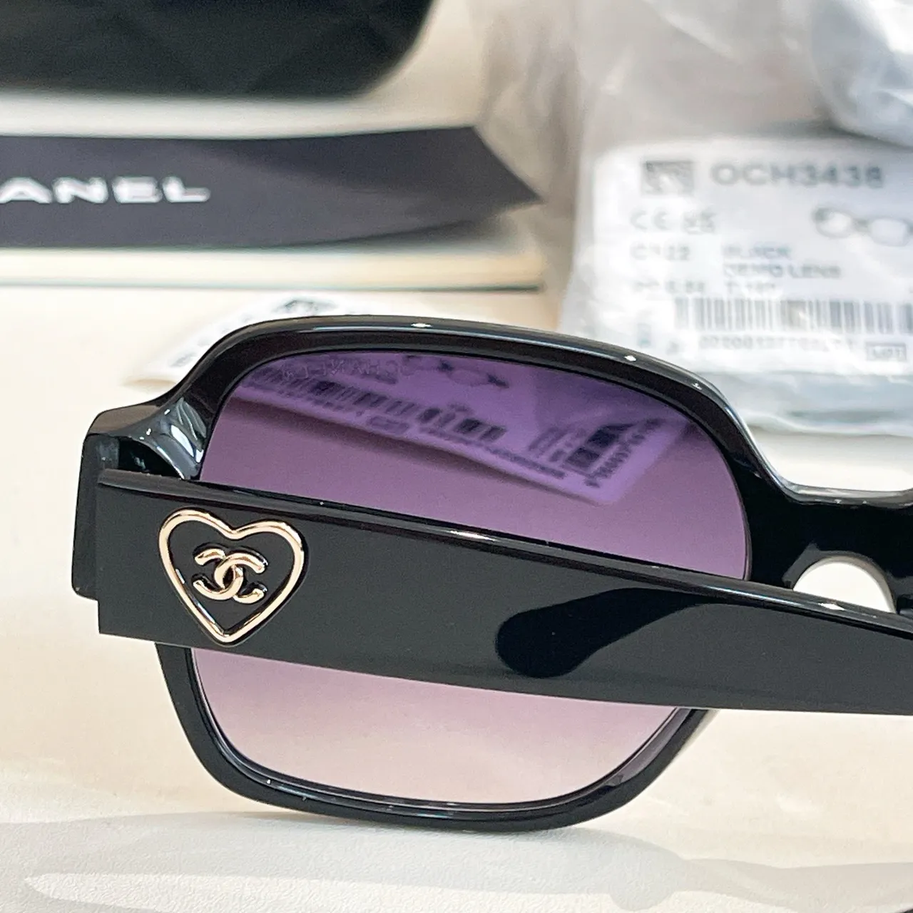 Chanel OCH3438 Square Acetate Gradient Sunglasses 4