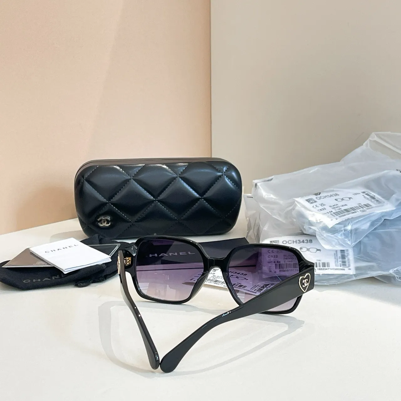 Chanel OCH3438 Square Acetate Gradient Sunglasses 8