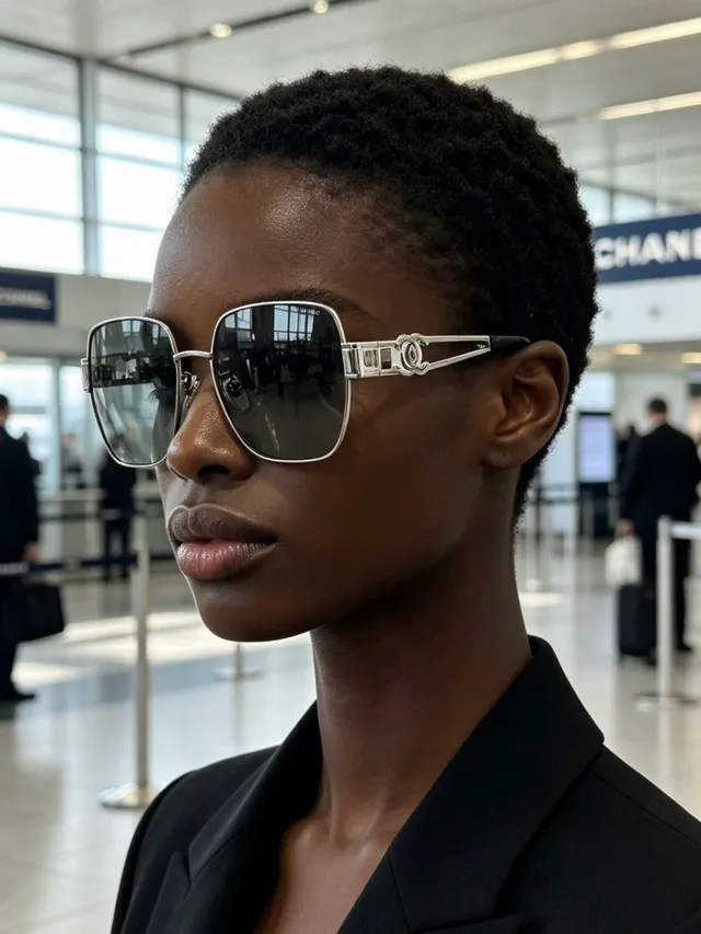 Chanel Oversized Square Gradient Brown Sunglasses 4