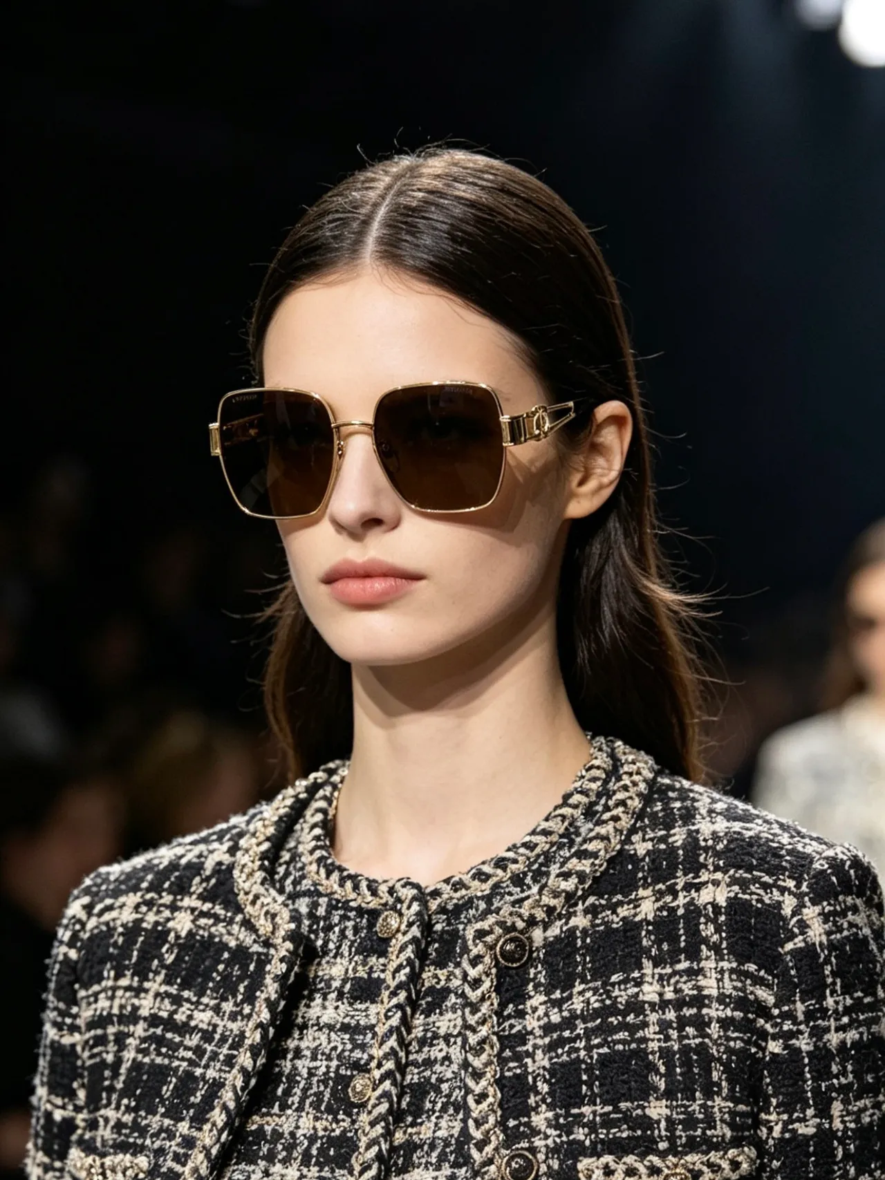 Chanel Oversized Square Gradient Brown Sunglasses 5