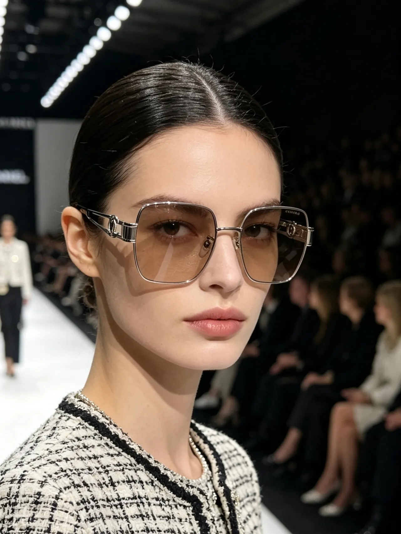 Chanel Oversized Square Gradient Brown Sunglasses 6