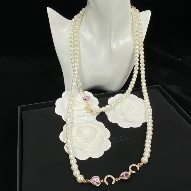 Chanel Pearl Camellia Double-Strand Necklace 2
