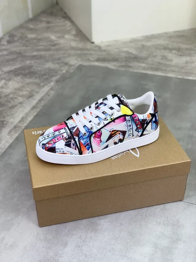Christian Louboutin Sneaker Lifestyle à impression collage 5