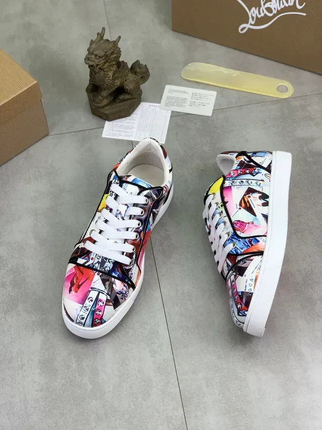 Christian Louboutin Sneaker Lifestyle à impression collage 6