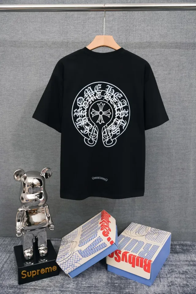 Chrome Hearts Embroidered Logo Black T-Shirt 4