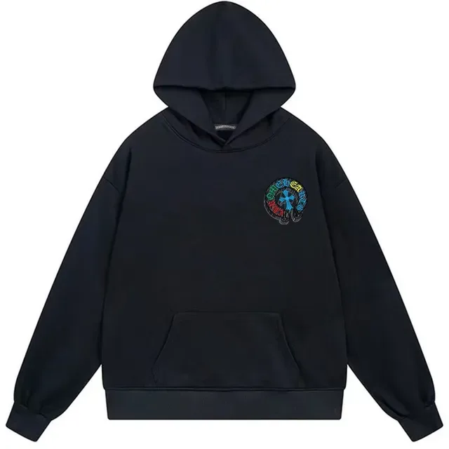 Chrome Hearts Graphic Back Oversized Black Hoodie 2