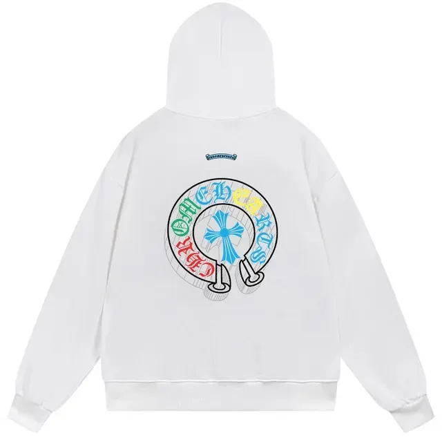 Chrome Hearts Graphic Back Oversized Black Hoodie 4