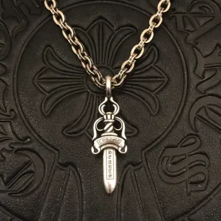 Chrome Hearts Hearts Sword Pendant Necklace