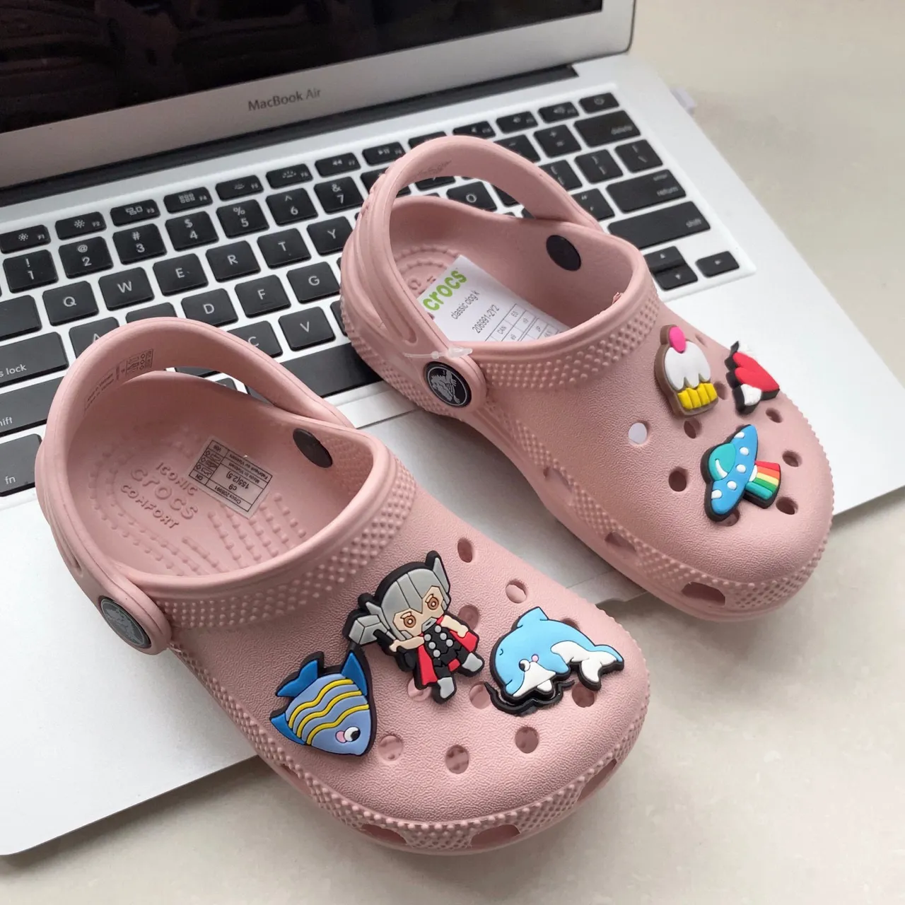 Crocs Classic Clog Cream Kids Clogs 5