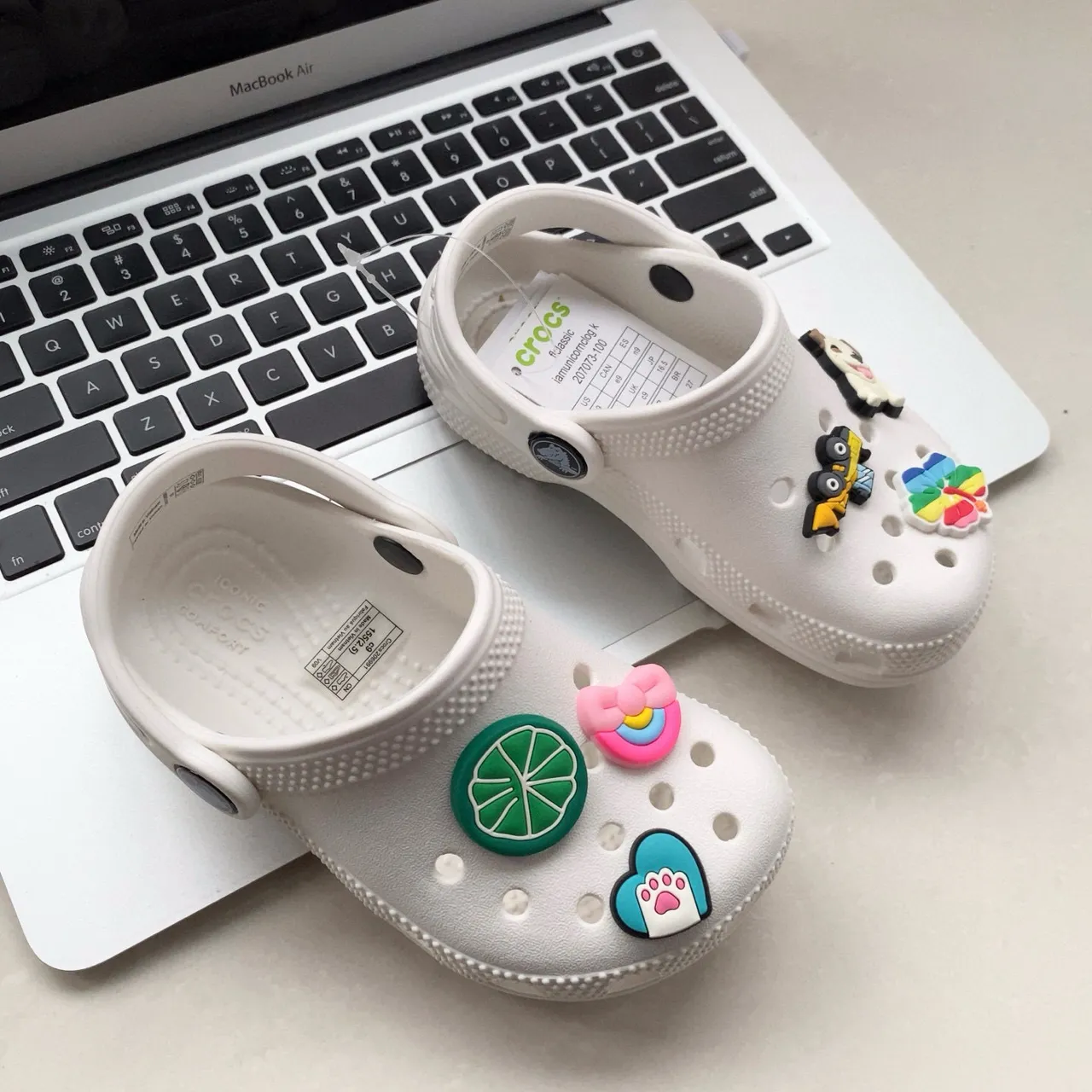 Crocs Classic Clog Cream Kids Clogs 8