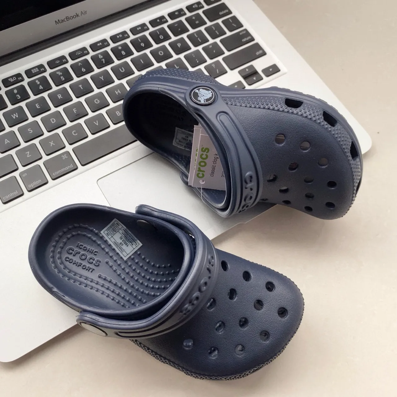 Crocs Classic Clog Cream Kids Clogs 17