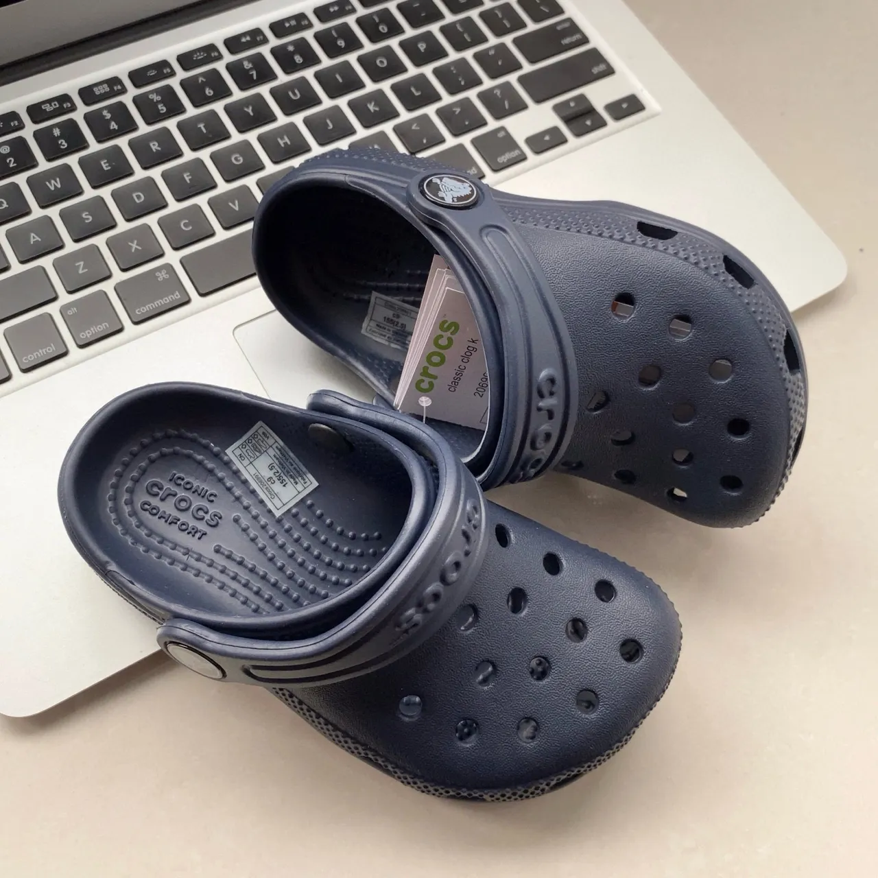 Crocs Classic Clog Cream Kids Clogs 19