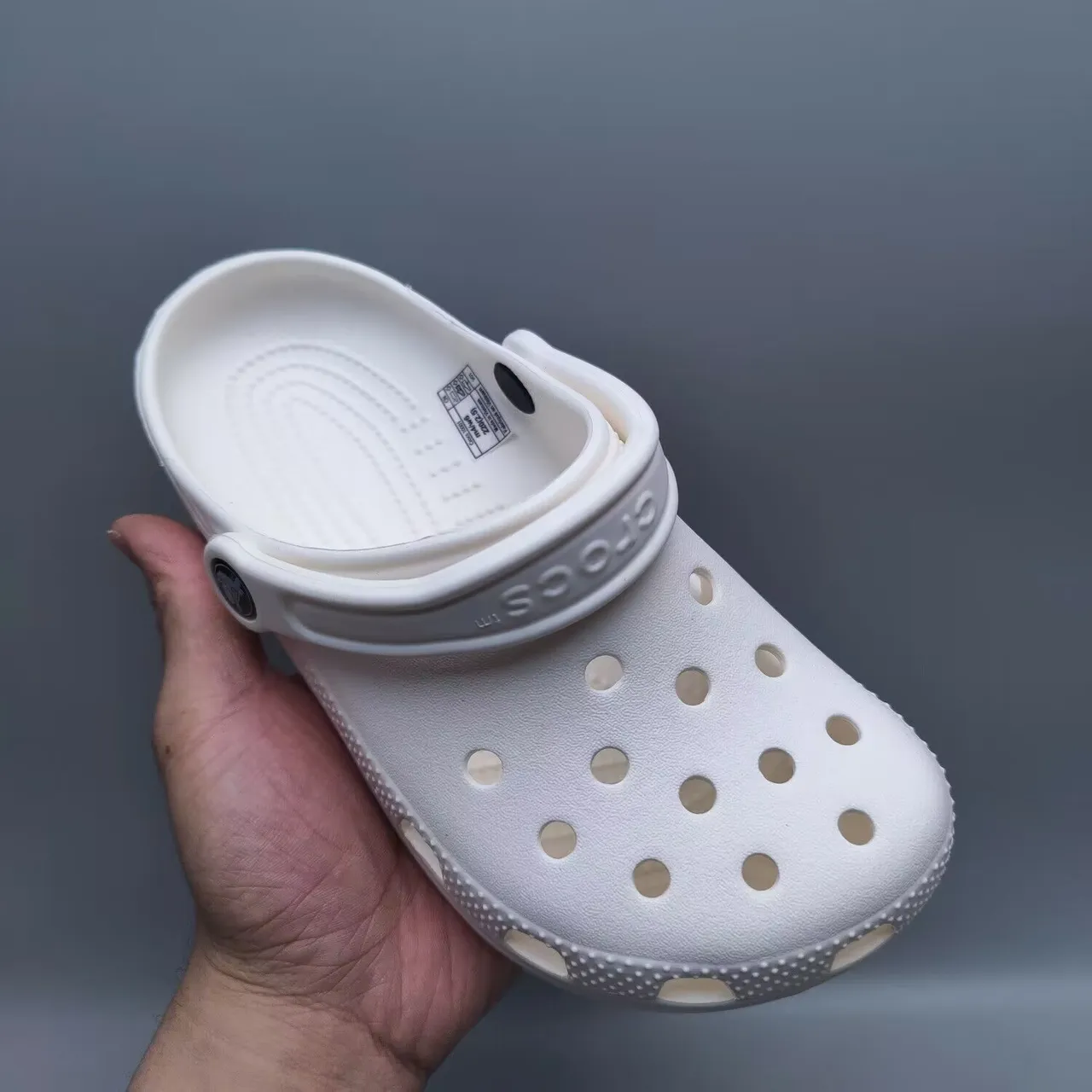 Crocs Classic Clog أبيض رغوة كلوق 5