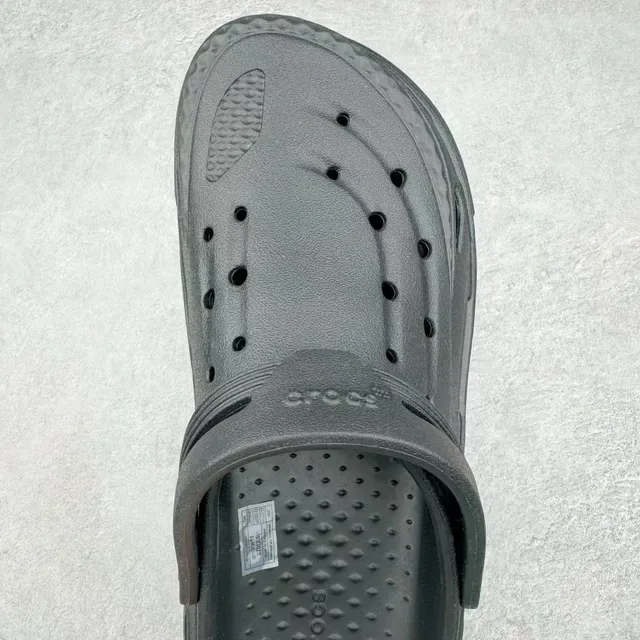 Crocs Echo Clog Black Molded Strap Clog 4