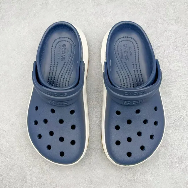 Crocs Echo Clog Navy Blue Platform Clog 2