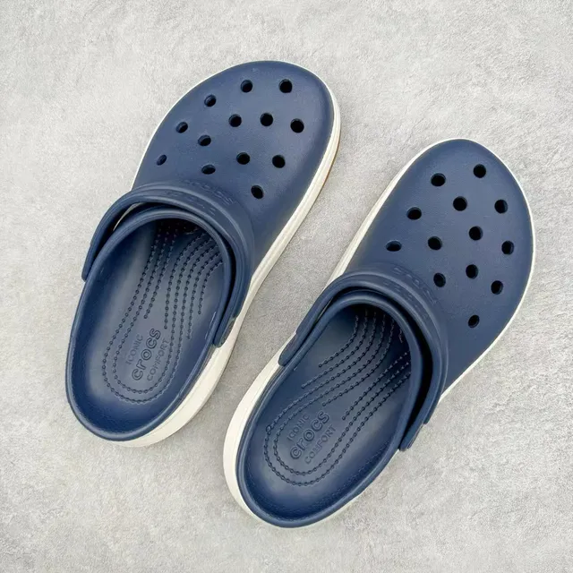 Crocs Echo Clog Navy Blue Platform Clog 3