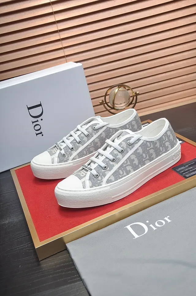 Dior B-Series Monogram Canvas Platform Lifestyle Sneakers 4