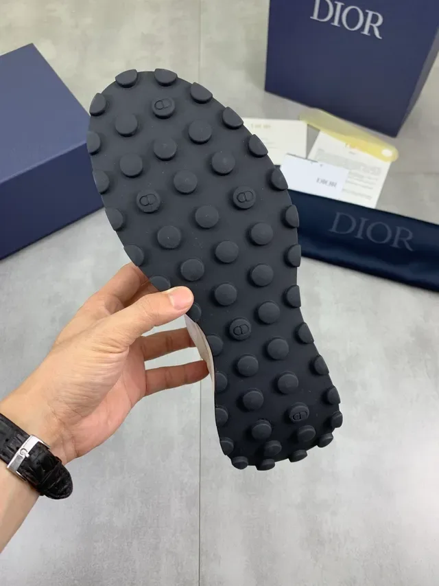 Dior B23 Beige and White Suede Mesh Lifestyle Sneakers 2
