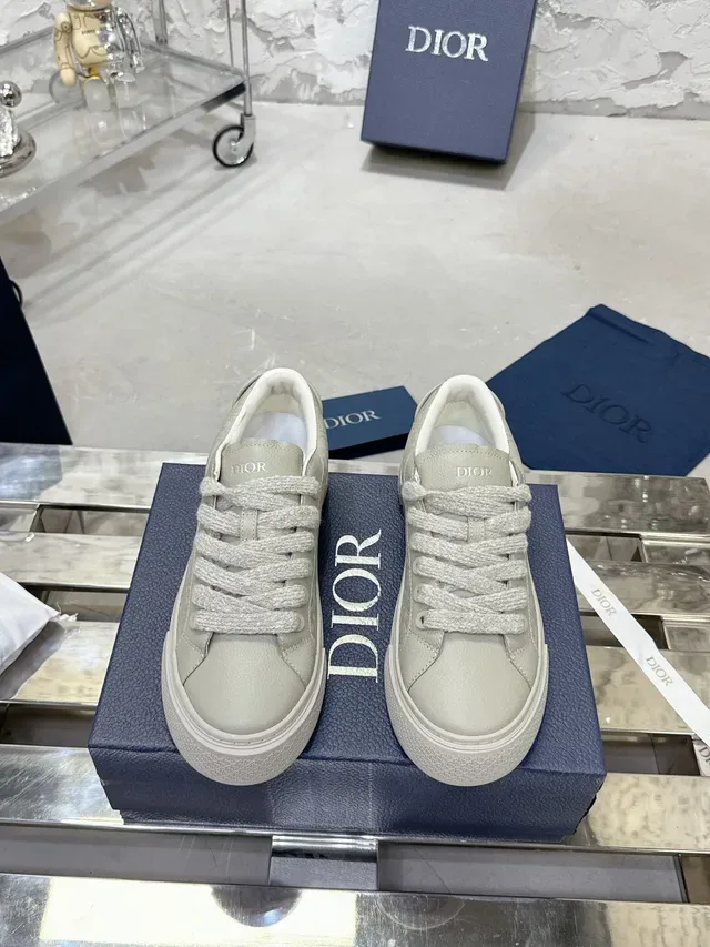 Dior B23 Tênis Lifestyle Bege Monograma Embossado 2