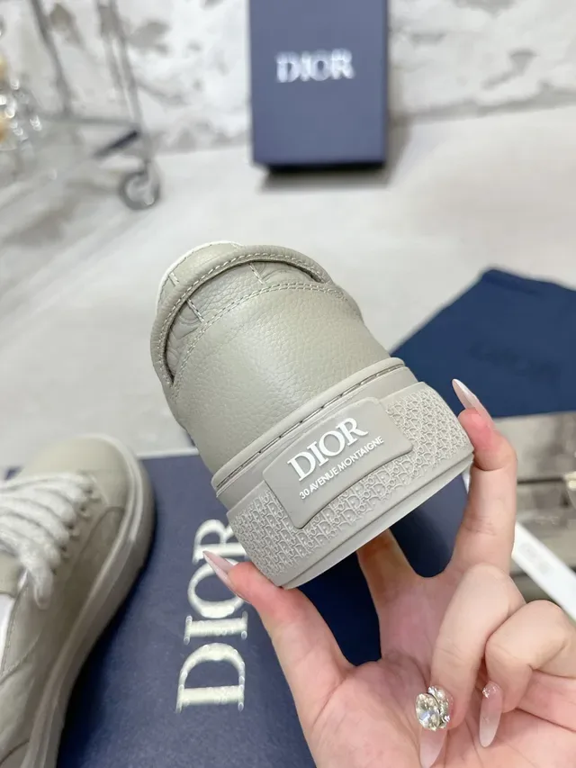 Dior B23 Tênis Lifestyle Bege Monograma Embossado 8