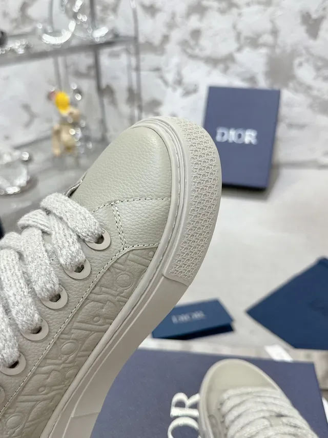 Dior B23 Tênis Lifestyle Bege Monograma Embossado 9