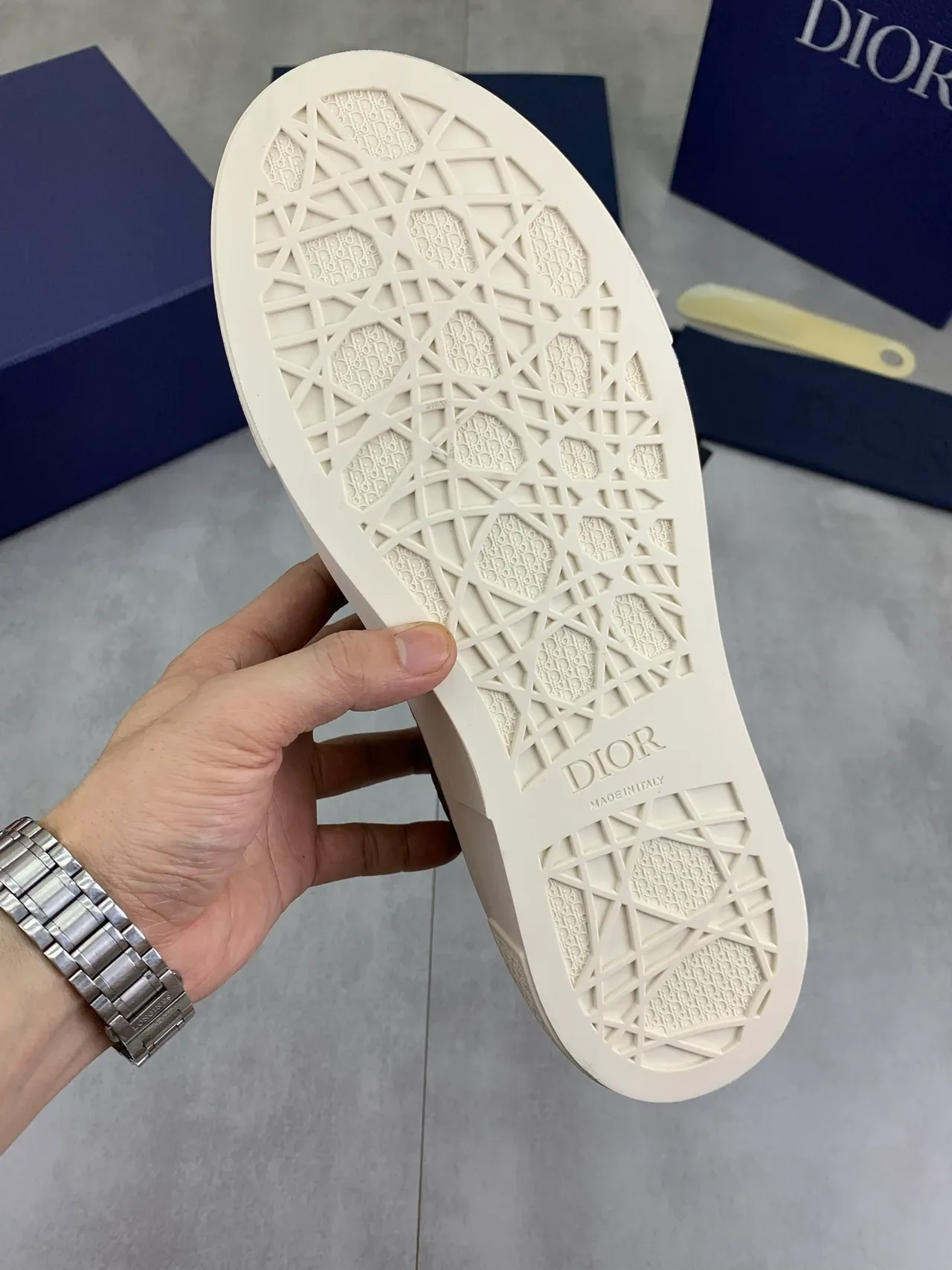 Dior B23 Embossed Oblique Suede Lifestyle Sneakers 3