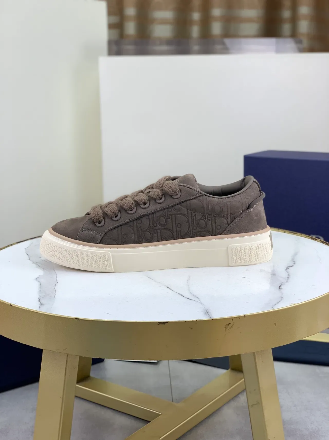 Dior B23 Embossed Oblique Suede Lifestyle Sneakers 5