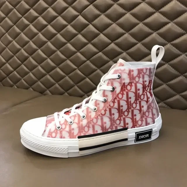 Dior B23 High-Top Sneaker Red Oblique Monogram Lifestyle Sneakers 9