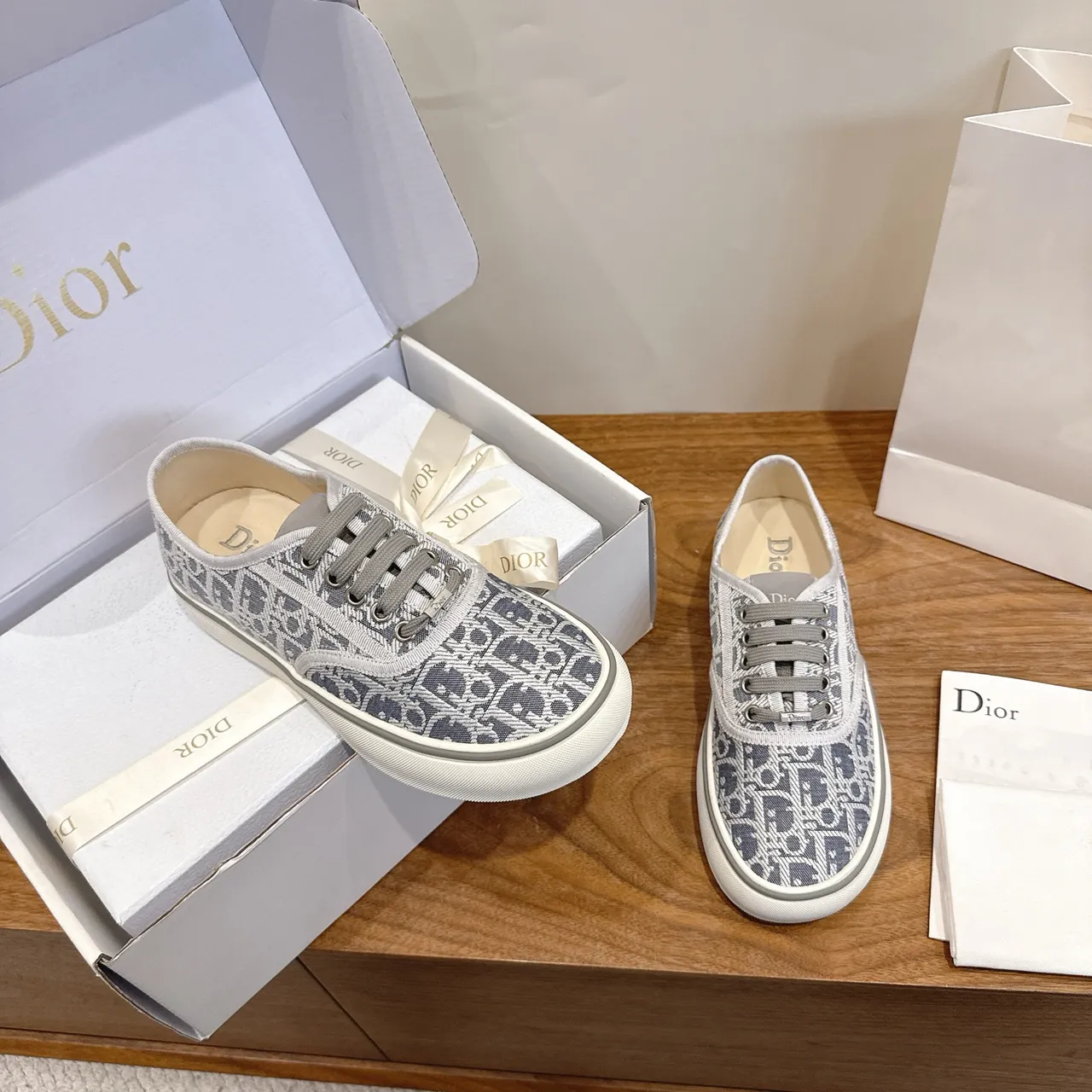 Dior B23 Monogram Canvas Low-Top Lifestyle Sneakers 4