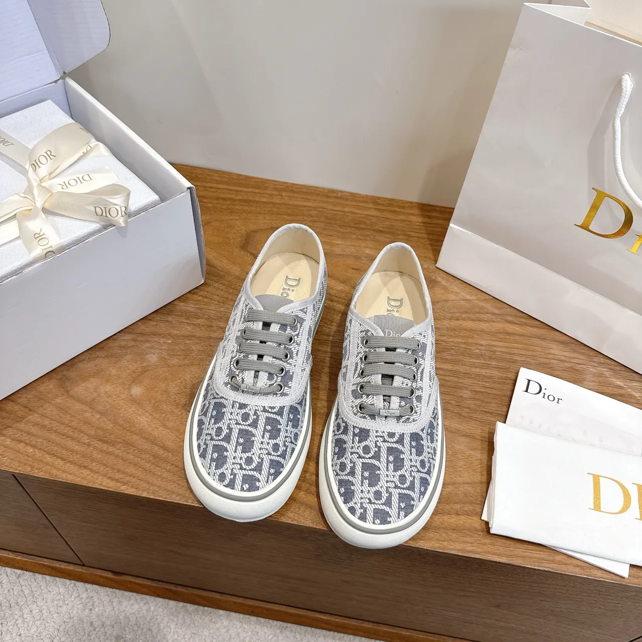 Dior B23 Monogram Canvas Low-Top Lifestyle Sneakers 5