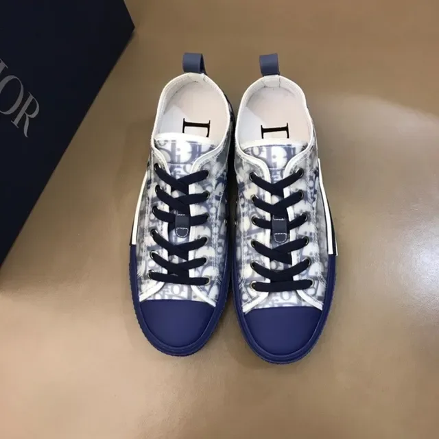 Dior B23 Monogram Translucent Navy Lifestyle Sneakers 2