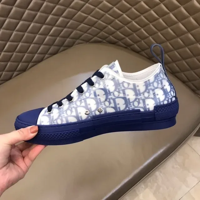 Dior B23 Monogram Translucent Navy Lifestyle Sneakers 5