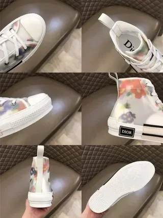 Dior B23 Tênis Lifestyle Transparente com Estampa Floral de Alto 6