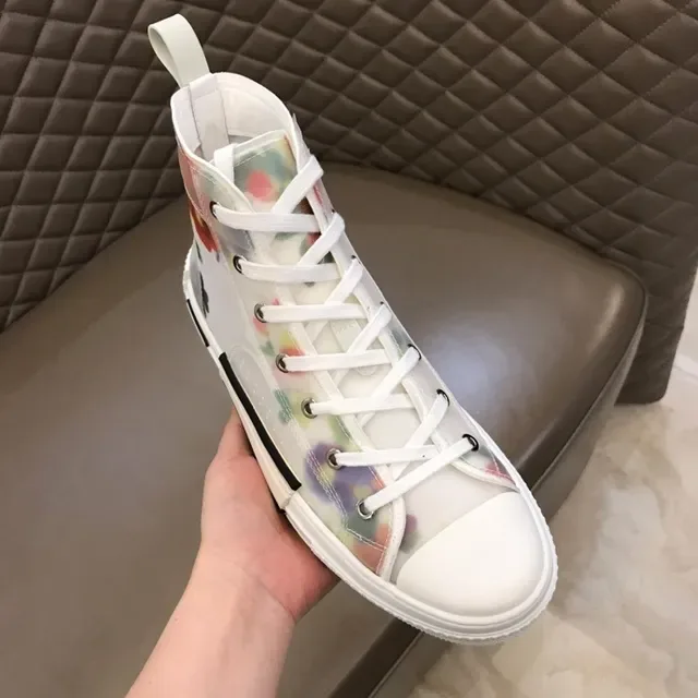 Dior B23 Tênis Lifestyle Transparente com Estampa Floral de Alto 7