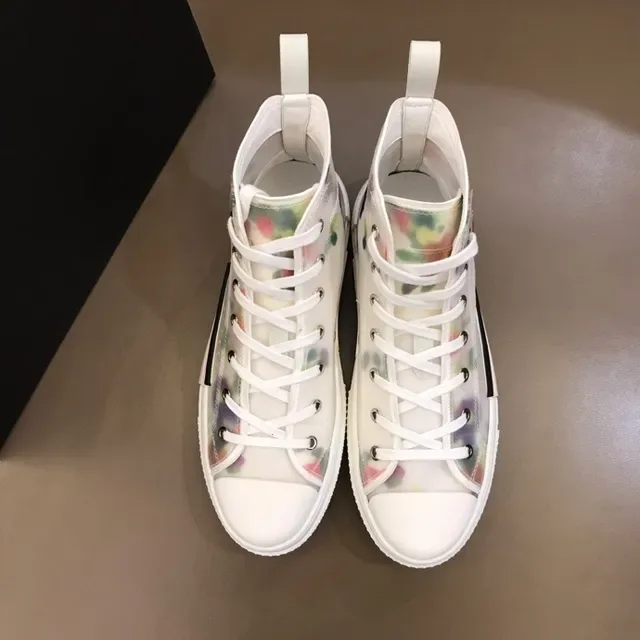 Dior B23 Tênis Lifestyle Transparente com Estampa Floral de Alto 9