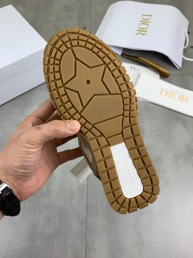 Dior B27 Beige and Cream Suede Canvas Lifestyle Sneakers 2