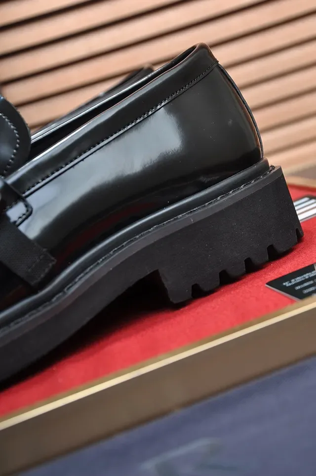 Dior B27 Black Buckle Strap Patent And Smooth Leather Loafer 2