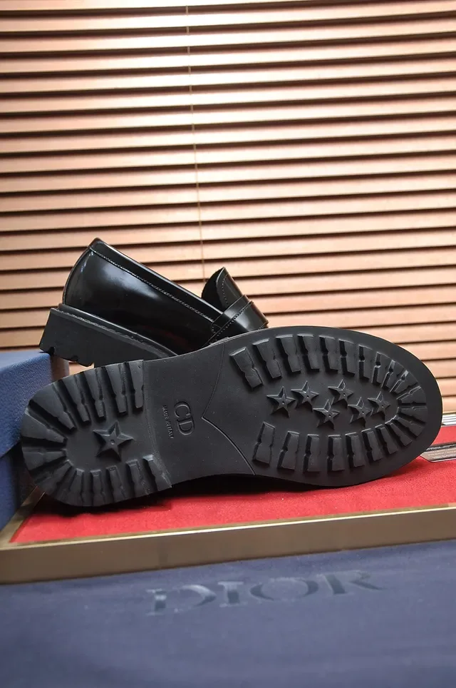 Dior B27 Black Buckle Strap Patent And Smooth Leather Loafer 3