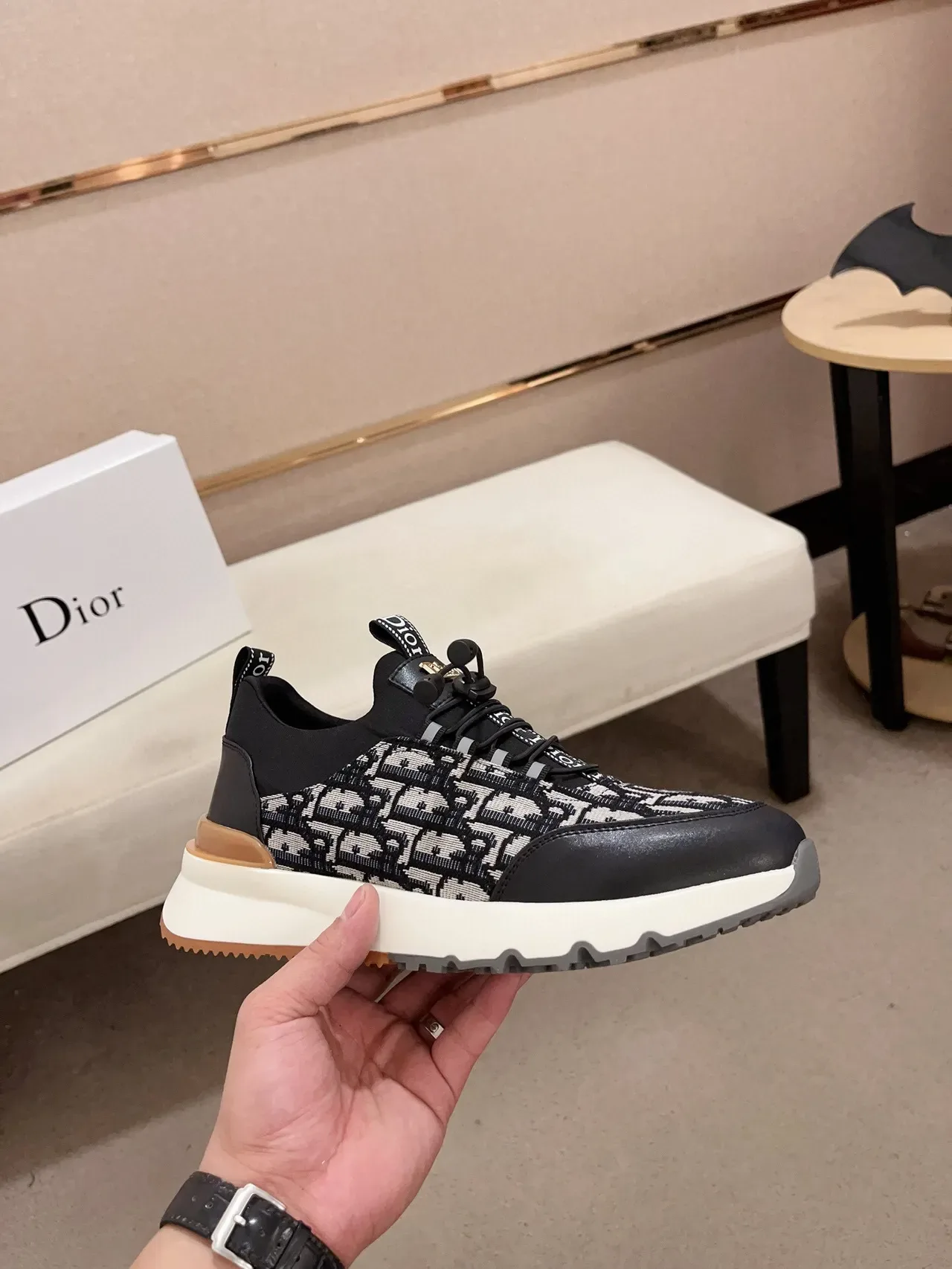 Dior B27 Monogram Slip-On Lifestyle Sneakers 4