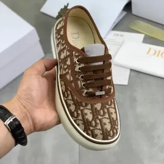 Dior B27 Oblique Monogram Brown Beige Lifestyle Sneakers