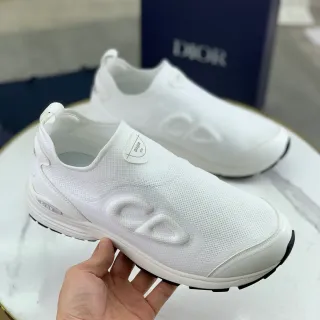 Dior B30 White Knit Slip-On Lifestyle Sneakers