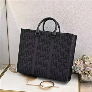 Dior Book Tote Monogram Sac Tote Beige et Noir 8