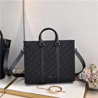 Dior Book Tote Monogram Sac Tote Beige et Noir 10