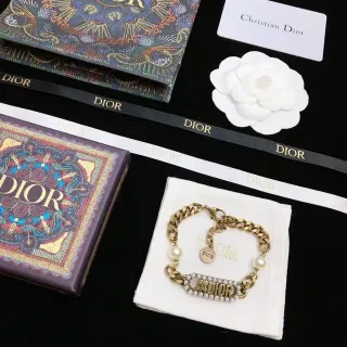 Dior J'adore Bracelet Chaîne Perle Doré