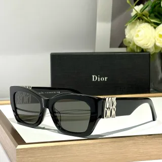 Dior Miss Dior Glossy Black Rectangular Cat-Eye Sunglasses