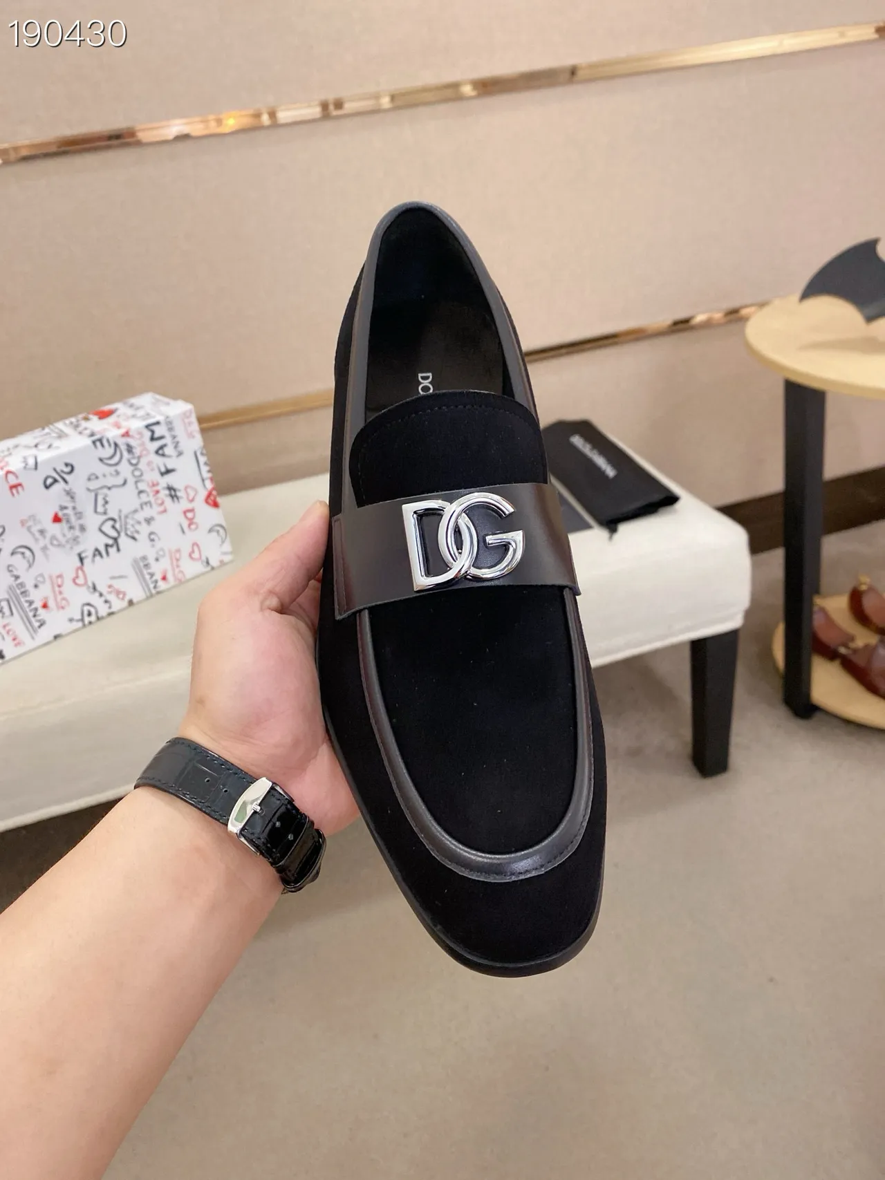 Dolce & Gabbana DG موسين ببكل شيبرو أسود 5